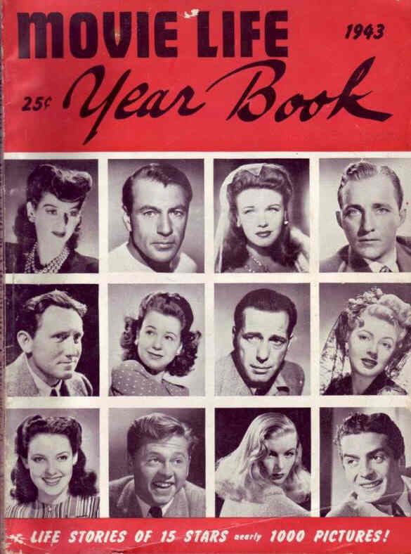 MOVIE LIFE magazine side cover Issue 2  Yearbook  1943