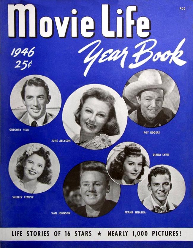 MOVIE LIFE magazine side cover Issue 3  Yearbook  1946
