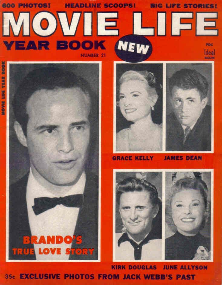 MOVIE LIFE magazine side cover Issue 21  Yearbook  1955
