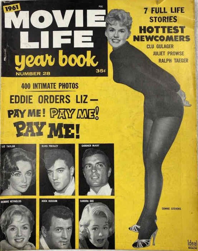 MOVIE LIFE magazine side cover Issue 28  Yearbook  1961