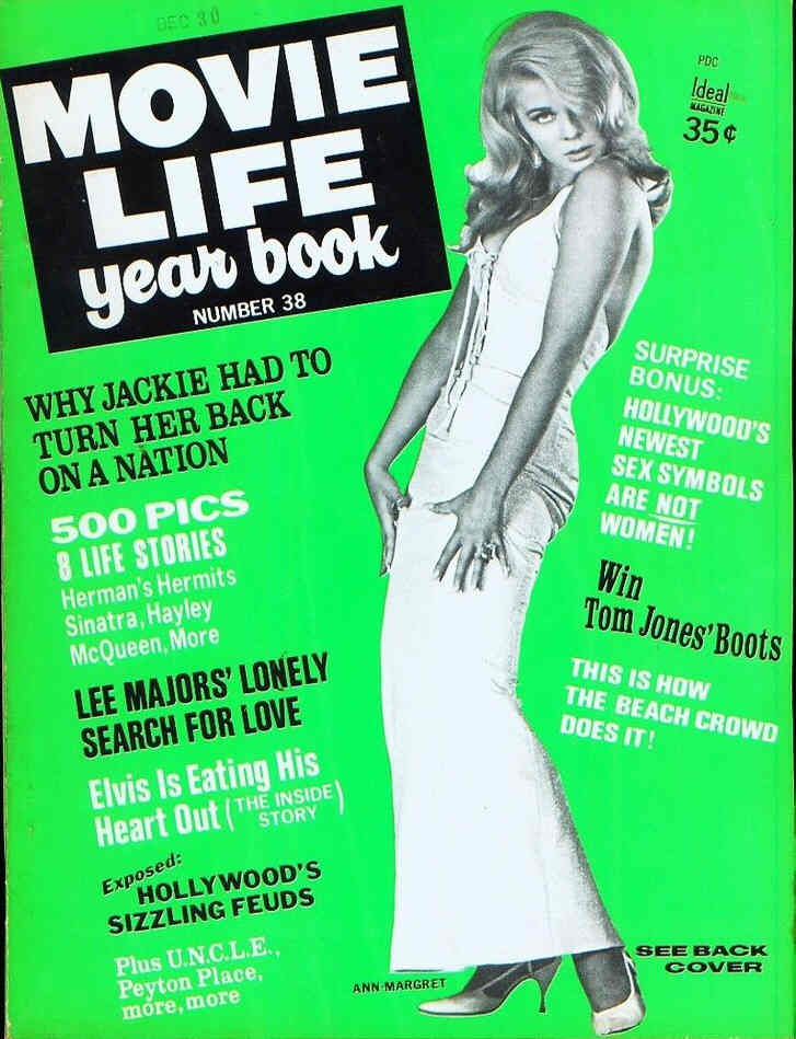 MOVIE LIFE magazine side cover Issue 38  Yearbook  1965