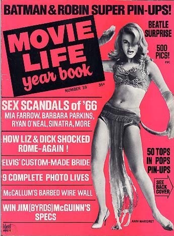 MOVIE LIFE magazine side cover Issue 39  Yearbook  1966