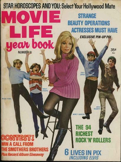 MOVIE LIFE magazine side cover Issue 41  Yearbook  1967