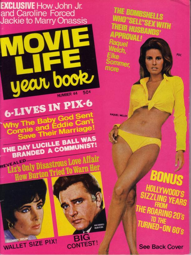 MOVIE LIFE magazine side cover Issue 44  Yearbook  1968