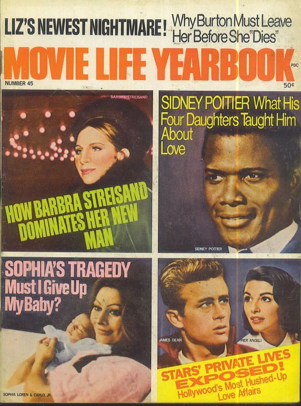 MOVIE LIFE magazine side cover Issue 45  Yearbook  1969
