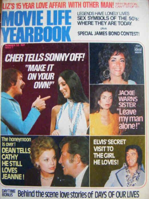 MOVIE LIFE magazine side cover Issue 52  Yearbook  1973