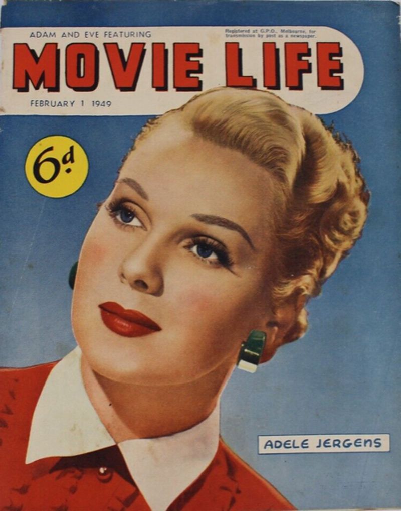 MOVIE LIFE (Au) magazine cover 1 February 1949
