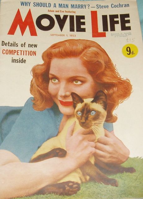 MOVIE LIFE (Au) magazine side cover 1 September 1953