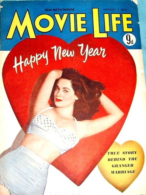 MOVIE LIFE (Au) magazine side cover 1 January 1954
