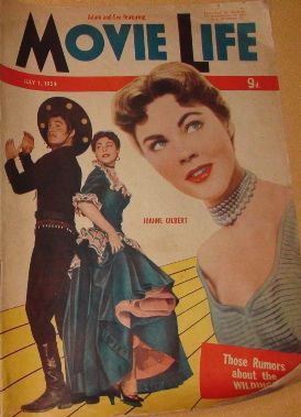 MOVIE LIFE (Au) magazine side cover 1 July 1954