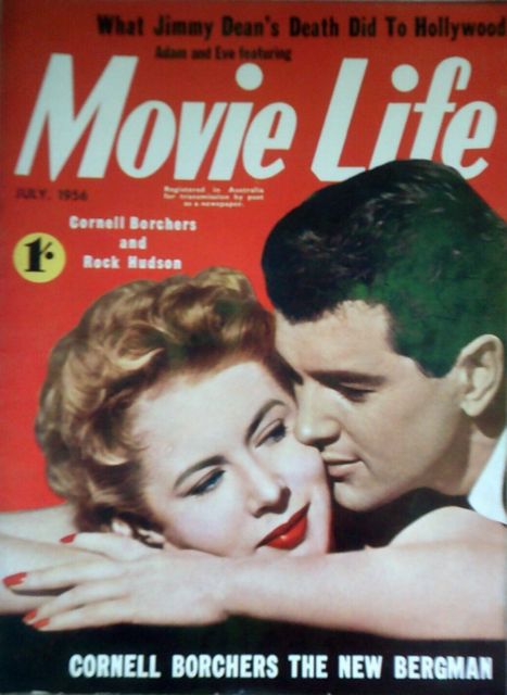 MOVIE LIFE (Au) magazine side cover  July 1956