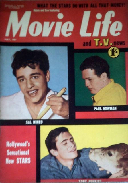 MOVIE LIFE (Au) magazine side cover  May 1957