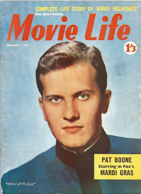 MOVIE LIFE (Au) magazine side cover February 1959