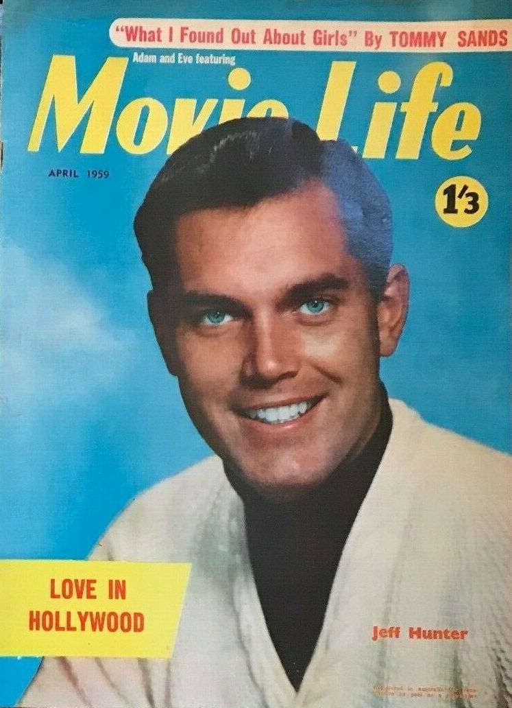 MOVIE LIFE (Au) magazine side cover  April 1959