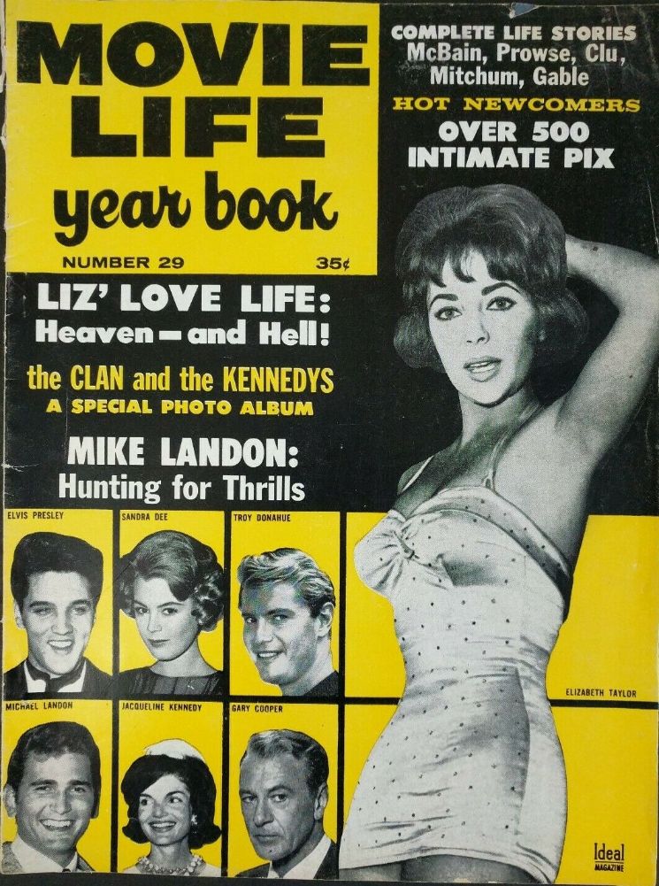 MOVIE LIFE magazine side cover Issue 29  Yearbook   1961