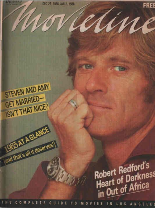 MOVIELINE magazine cover 27 December 1985