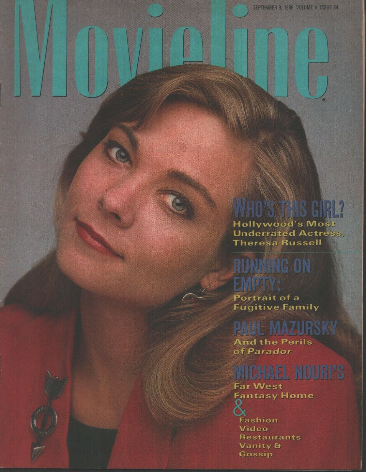 MOVIELINE magazine cover Issue 84  Vol 5 # 84 9 September 1988