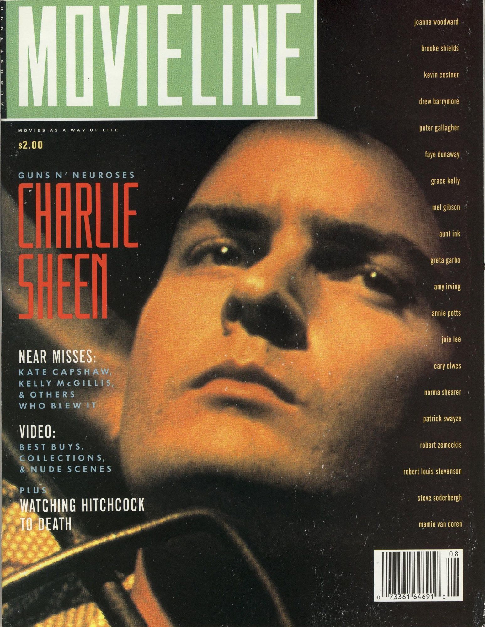 MOVIELINE magazine cover August 1990