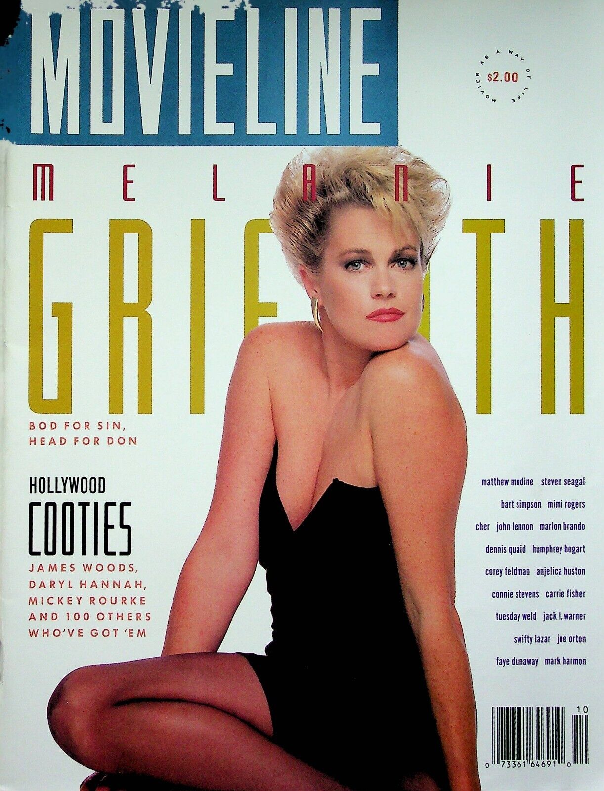 MOVIELINE magazine cover October 1990