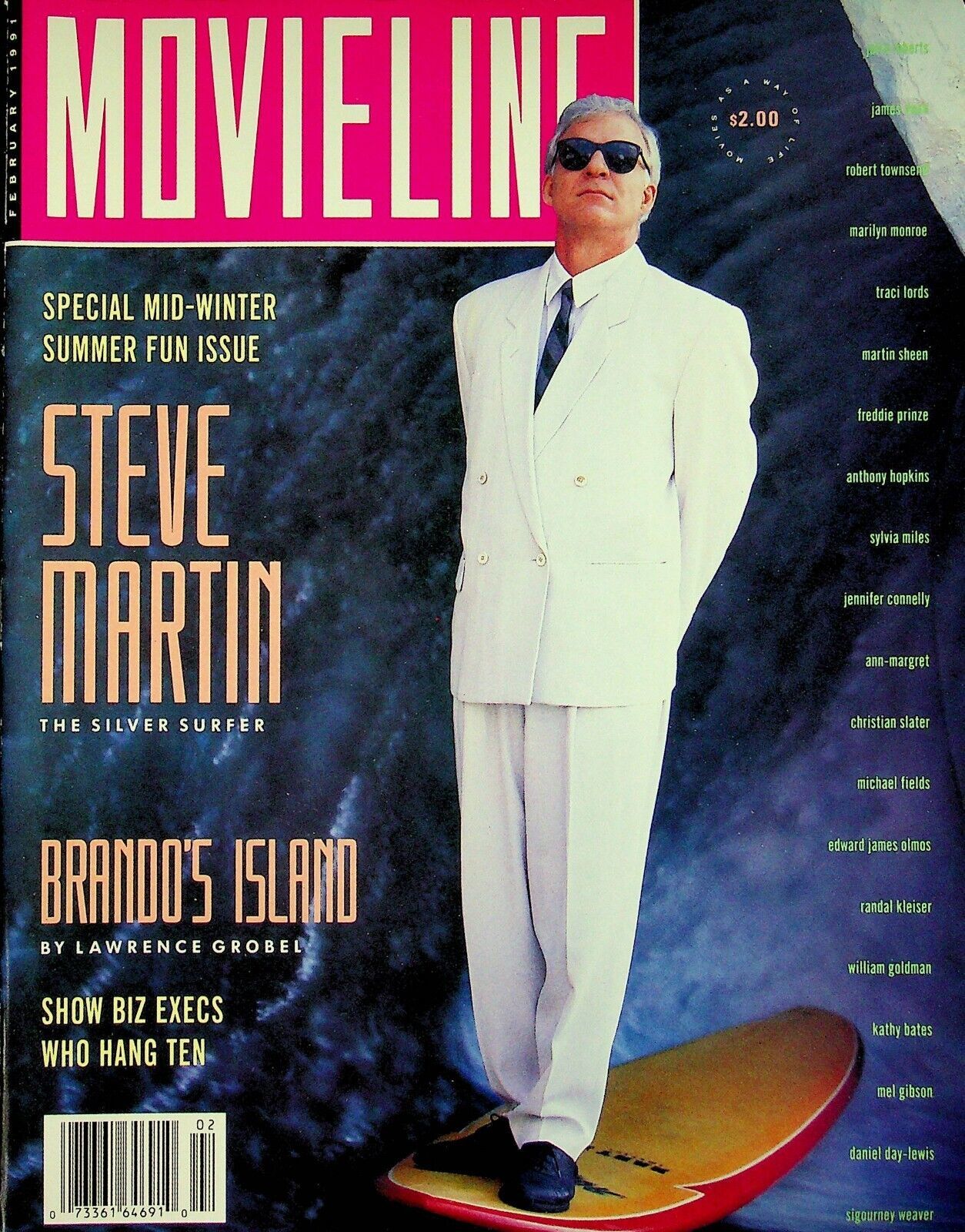MOVIELINE magazine cover February 1991