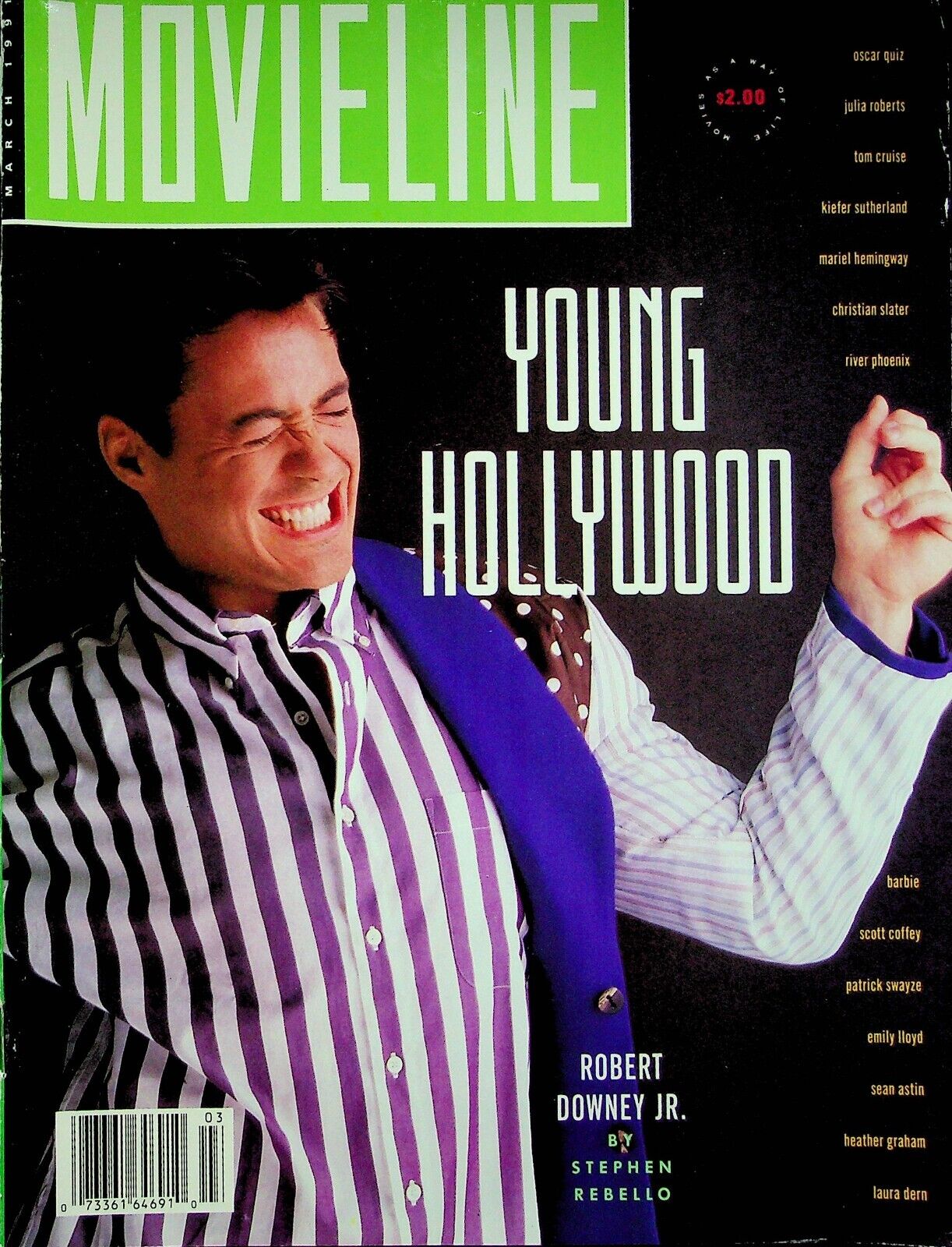 MOVIELINE magazine cover March 1991