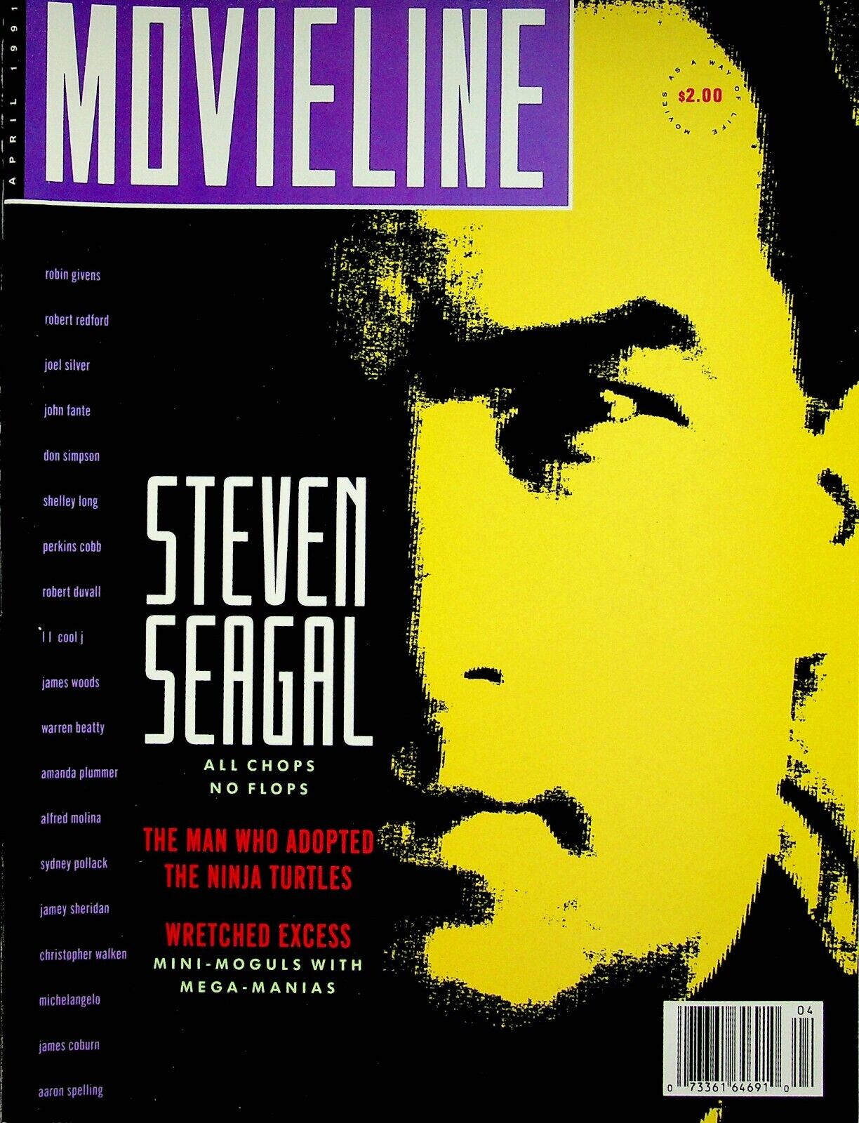 MOVIELINE magazine cover April 1991