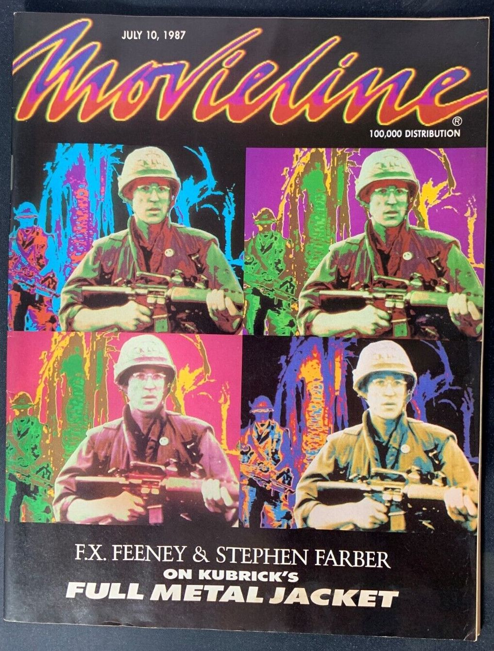 MOVIELINE magazine cover 10 July 1987