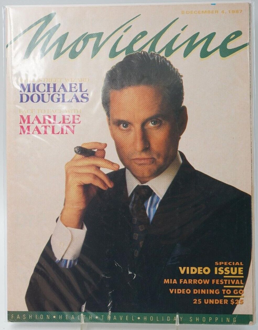 MOVIELINE magazine cover 4 December 1987