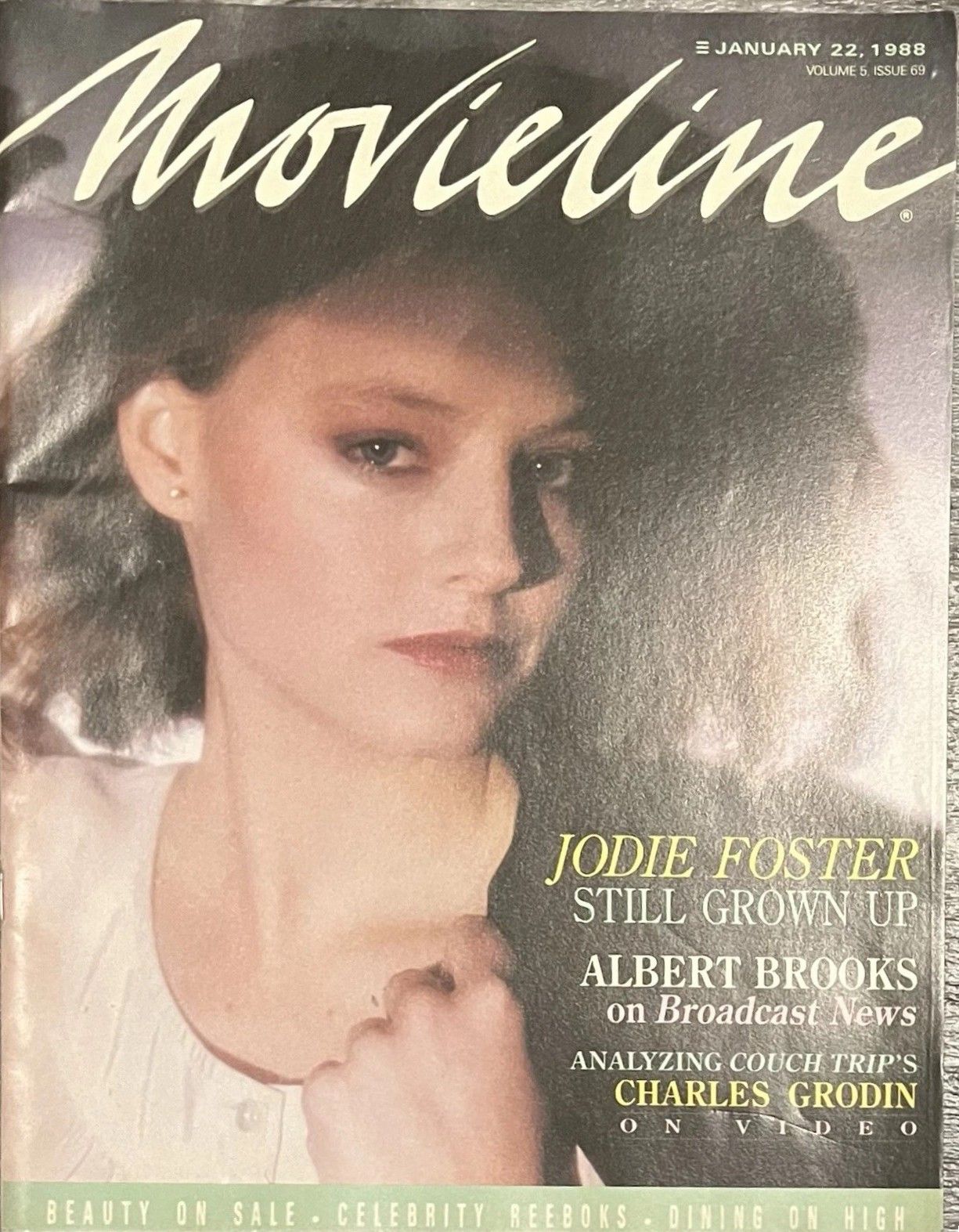 MOVIELINE magazine cover Issue 69  Vol 3 No  69 22 January 1988
