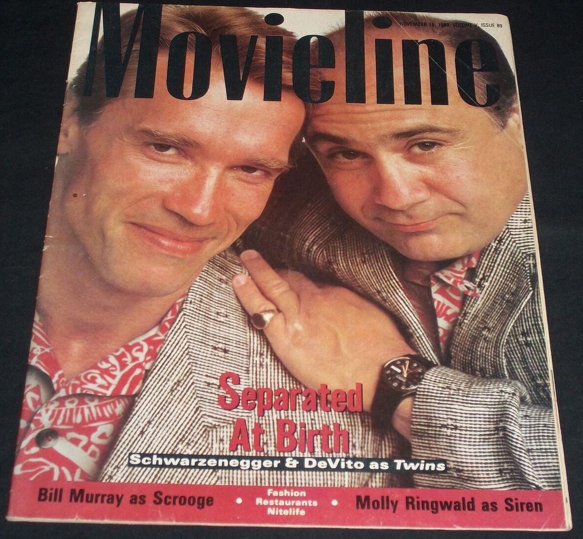 MOVIELINE magazine cover Issue 89  Vol 5 No  89 18 November 1988