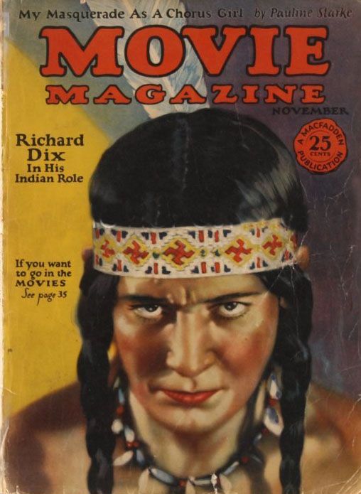 MOVIE MAGAZINE magazine side cover November 1925