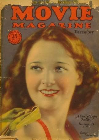 MOVIE MAGAZINE magazine side cover December 1925