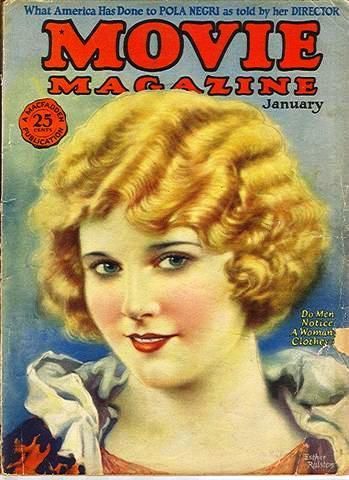 MOVIE MAGAZINE magazine side cover January 1926
