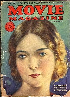 MOVIE MAGAZINE magazine side cover February 1926