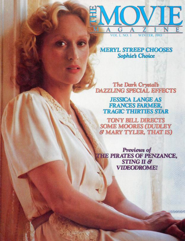THE MOVIE MAGAZINE (USA) magazine side cover  Vol 1 No  1 Winter 1983