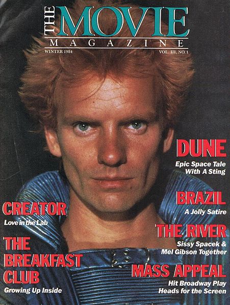 THE MOVIE MAGAZINE (USA) magazine side cover  Vol 3 No  1 Winter 1984