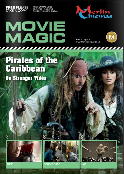 MOVIE MAGIC magazine side cover March/April 2010