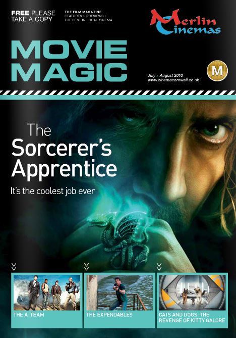 MOVIE MAGIC magazine side cover July/August 2010