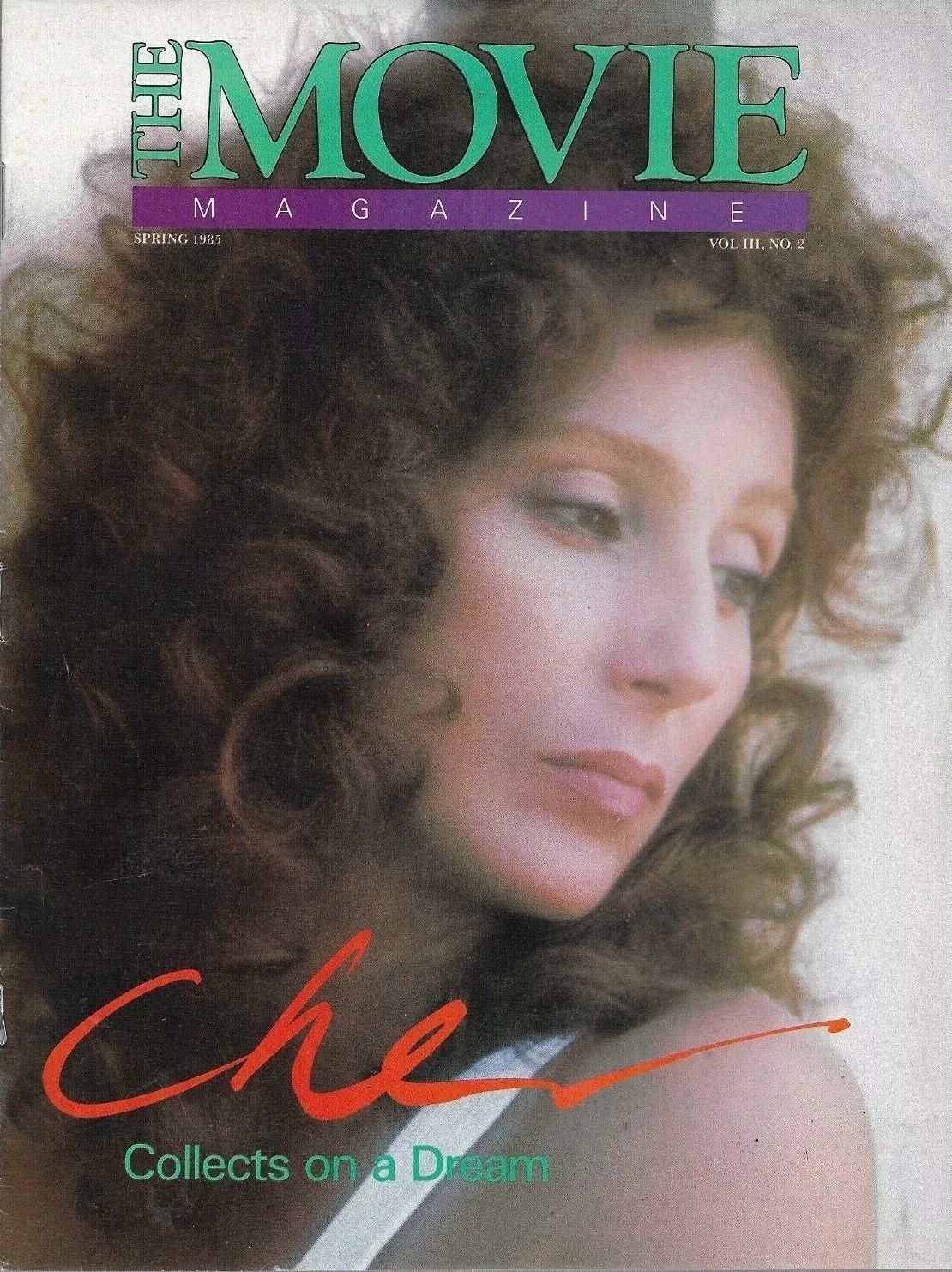 THE MOVIE MAGAZINE (USA) magazine side cover  Vol 3 No  2 Spring 1985
