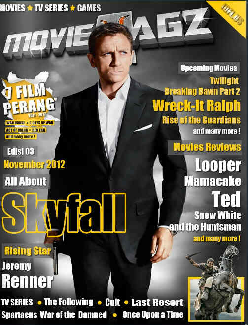 MOVIEMAGZ magazine side cover Issue 3 November 2012