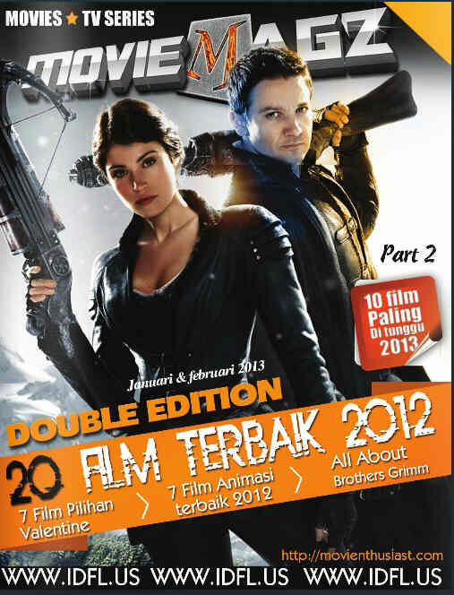 MOVIEMAGZ magazine side cover Issue 5 January/February 2013