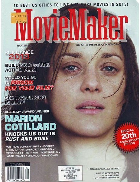 MOVIE MAKER magazine side cover Issue 102 January/February 2013