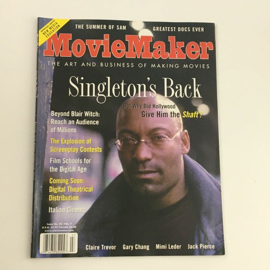 MOVIE MAKER magazine side cover Issue 39 June/July/August 2000