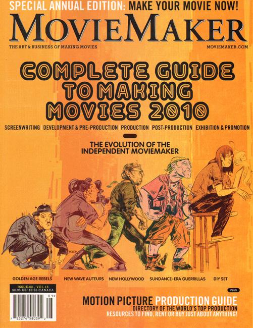 MOVIE MAKER magazine side cover Issue 83  2009