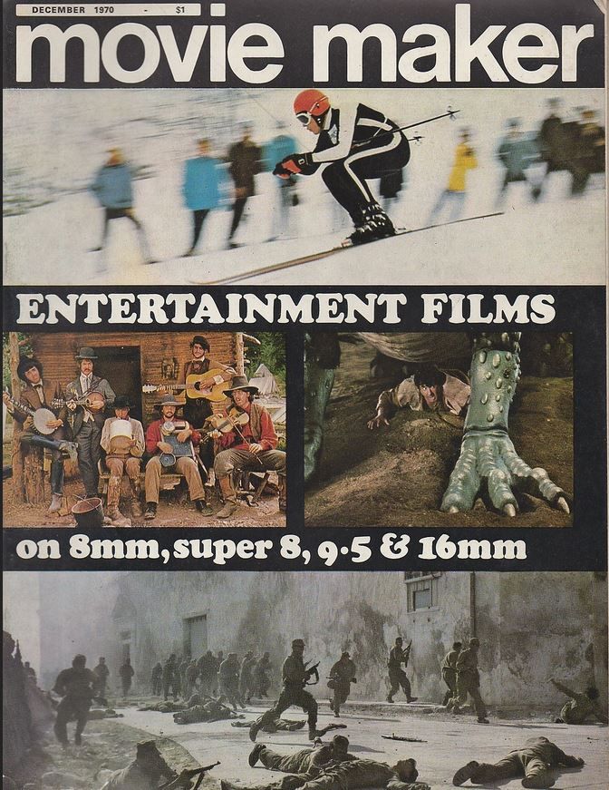 MOVIE MAKER (UK) magazine side cover December 1970