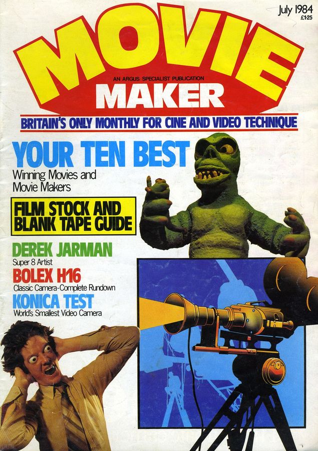MOVIE MAKER (UK) magazine side cover July 1984