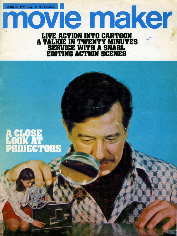 MOVIE MAKER (UK) magazine side cover October 1974