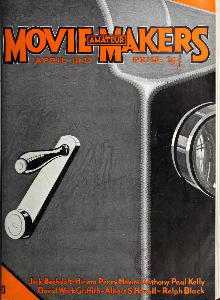 MOVIE MAKERS magazine side cover Issue 5 April 1927