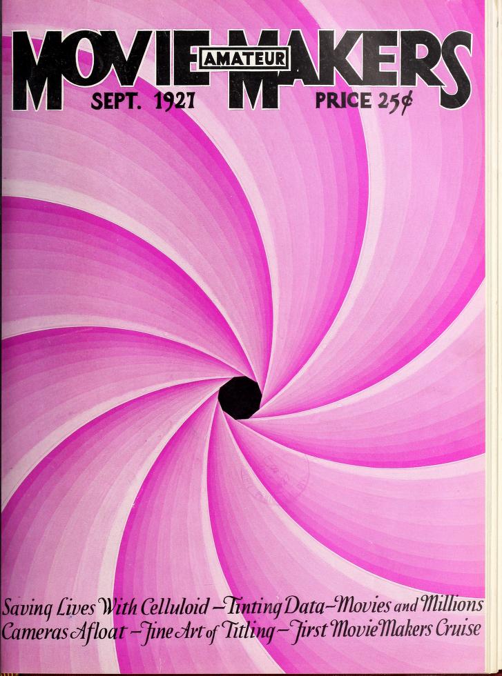 MOVIE MAKERS magazine side cover Issue 10 September 1927