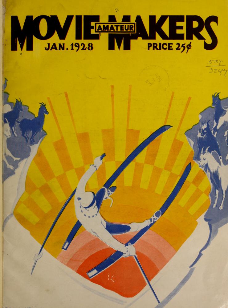 MOVIE MAKERS magazine side cover Issue 14 January 1928